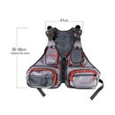 Unisex Fishing Vest Multi-Pocket Mesh Waistcoat Photography Sports Backpack