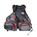 Unisex Fishing Vest Multi-Pocket Mesh Waistcoat Photography Sports Backpack