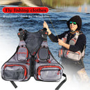 Unisex Fishing Vest Multi-Pocket Mesh Waistcoat Photography Sports Backpack