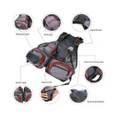 Unisex Fishing Vest Multi-Pocket Mesh Waistcoat Photography Sports Backpack