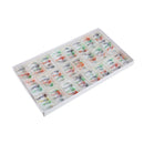 Pack of 96pcs Colorful Assortment Dry Fly Bass Salmon Trout Fishing Flies