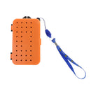 2 Compartment Fishing Storage Box Earthworm Worm Bait Lure Case with Lanyard