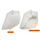 2Pcs 3-Holes Gel Toe Separator Hallux Valgus Corrector with Forefoot Cushion