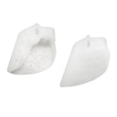 2Pcs 3-Holes Gel Toe Separator Hallux Valgus Corrector with Forefoot Cushion