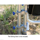 Aluminum Alloy Universal Fishing Chair Umbrella Stand Mount Clip Fit for the Tube 24-28cm Fishing Accessories