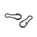 100 Pieces Carp Fishing Multi Clips Quick Change Connector Matte Black Easy Link Swivels Snap Terminal Tackle