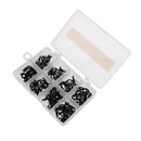 80 Pieces Fishing Rod Guide Set Tip Repair Kit Ring Circle Stainless Steel Fishing Rod Accessories Repair Tool 8 Size