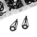 80 Pieces Fishing Rod Guide Set Tip Repair Kit Ring Circle Stainless Steel Fishing Rod Accessories Repair Tool 8 Size