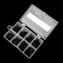 80 Pieces Fishing Rod Guide Set Tip Repair Kit Ring Circle Stainless Steel Fishing Rod Accessories Repair Tool 8 Size