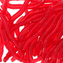 50 Pieces 3.5cm/1.4inch Soft Simulation Earthworm Worms Artificial Fishing Lure Tackle Soft Bait Lifelike Fishy Smell Lures Red