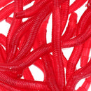 50 Pieces 3.5cm/1.4inch Soft Simulation Earthworm Worms Artificial Fishing Lure Tackle Soft Bait Lifelike Fishy Smell Lures Red