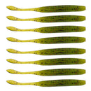 Lot 8 Piece 90mm PVC Soft Worm Bass Lures Bait Swimbait Fishing Tackle Lure Saltwater Freshwater 4.5g