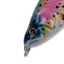 Plastic 3D Eyes Bass Trout Catfish Fishing Lures with VMC Hooks Fishing Equipment Hard Bait