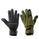Water Resistant Neoprene Professional Fly Fishing Gloves Anti Slip Rock Fishing Gloves Army Green
