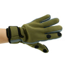 Water Resistant Neoprene Professional Fly Fishing Gloves Anti Slip Rock Fishing Gloves Army Green