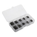 500 Pieces Stainless Steel Ball Bearing Swivels Barrel Swivel Solid Rings Fishing Connector with Fishing Tackle Box