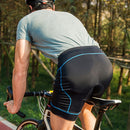 UV Protection Comfortable Wear Elastic Waist Mens Cycling Shorts 3D Gel Padded Biking Bicycle Sportswear Short Pants Tights L