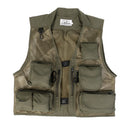 Mens Fashionable Anti-Wrinkle Breathable Multi-Pocket Fishing Camping Hunting Mesh Vest Outdoor Photography Jacket 2XL