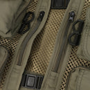 Mens Fashionable Anti-Wrinkle Breathable Multi-Pocket Fishing Camping Hunting Mesh Vest Outdoor Photography Jacket 3XL