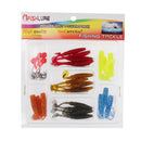 Soft Fishing Lure Set Lead Jig Head Hook Grub Worm Fishing Lures Sea Fishing Bait Tackle Set