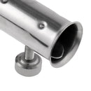 2 Rods Holder Rotatable Fishing Fort Pole Rack Stand Rest Tube Insert Base