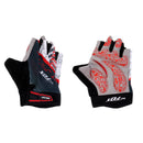 Men Women 1 Pair Sports Cycling Hiking Mountaineering Gloves Half Finger Shockproof Sports Bicycle Mittens M Red