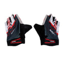 Men Women 1 Pair Sports Cycling Hiking Mountaineering Gloves Half Finger Shockproof Sports Bicycle Mittens M Red