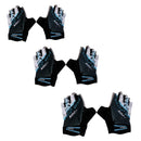 Women Sports Cycling Hiking Mountaineering Gloves Half Finger Shockproof Sports Bicycle Mittens 1 Pair Blue XL