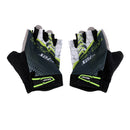 Women Sports Cycling Hiking Mountaineering Gloves Half Finger Shockproof Sports Bicycle Mittens 1 Pair Green XL