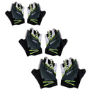Women Sports Cycling Hiking Mountaineering Gloves Half Finger Shockproof Sports Bicycle Mittens 1 Pair Green XL