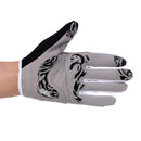 Anti-Slip Elastic Wear-Resistant Sweat Wiping Full Finger Cycling Gloves Fitness Breathable Shockproof Mittens 1 Pair Rose