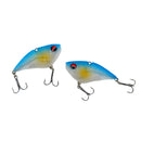 6Pcs Soft Baits VIB Vibration Casting Trolling Fishing Lure with VMC Hooks