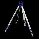 Fishing Rods Tripod Stand Aluminum Alloy Outdoor Sports Portable Telescopic Fishing Tripod Stand Rest Holder Bracket Mount for Surf Beach Casting