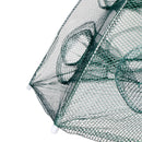 10 Sides 20 Holes Folded Fishing Net - Portable Folding Landing Net Fish Shrimp Cage Minnow Crayfish Crab Baits Cast Mesh Trap Fishing Tackle Tool