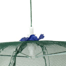 10 Sides 20 Holes Folded Fishing Net - Portable Folding Landing Net Fish Shrimp Cage Minnow Crayfish Crab Baits Cast Mesh Trap Fishing Tackle Tool