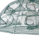 10 Sides 20 Holes Folded Fishing Net - Portable Folding Landing Net Fish Shrimp Cage Minnow Crayfish Crab Baits Cast Mesh Trap Fishing Tackle Tool