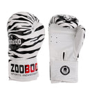 Adult PU Leather Boxing Gloves Punch Bag Tiger Design Cool Sparring Kickboxing Fighting MMA Mitts