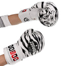 Adult PU Leather Boxing Gloves Punch Bag Tiger Design Cool Sparring Kickboxing Fighting MMA Mitts