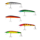 43pcs/Set 3D Eyes Artificial Baits Fish Fishing Lures 6 Models with VMC Hook