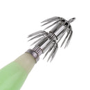 9.5cm / 3.7inch Squid Hook Fishing Lures Squid Jig Lures with Hook Plastic Body Metal Hook Sea Fishing