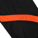 Men Fashionable Clothing Sports Jogging Casual Wear Pants Trousers Fitness Jogger Sweatpants Black And Orange L