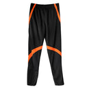 Men Fashionable Clothing Sports Jogging Casual Wear Pants Trousers Fitness Jogger Sweatpants Black And Orange L