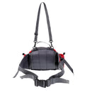 Multifunctional Adjustable Shoulder Straps Multi Pocket Fishing Tackle Bag for Fishing Gear Hunting Cycling Camping Bag Red