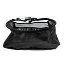 Nylon Fly Fishing Line Tray String Bag Nylon Mesh Stripping Basket Waist Net with Two Pockets Black