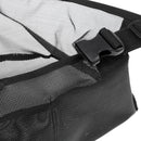 Nylon Fly Fishing Line Tray String Bag Nylon Mesh Stripping Basket Waist Net with Two Pockets Black