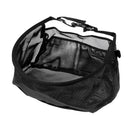 Nylon Fly Fishing Line Tray String Bag Nylon Mesh Stripping Basket Waist Net with Two Pockets Black