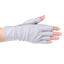 1 Pair Men Women Sun Gloves Half Finger Fly Fishing Gloves Anti-UV Sun Protection Mitts 50+ UPF
