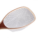 Fly Fishing Net Trout Catch Rubber Landing Net Fish Net with Wooden Handle