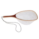 Fly Fishing Net Trout Catch Rubber Landing Net Fish Net with Wooden Handle