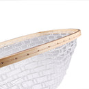 Fly Fishing Net Trout Catch Rubber Landing Net Fish Net with Wooden Handle